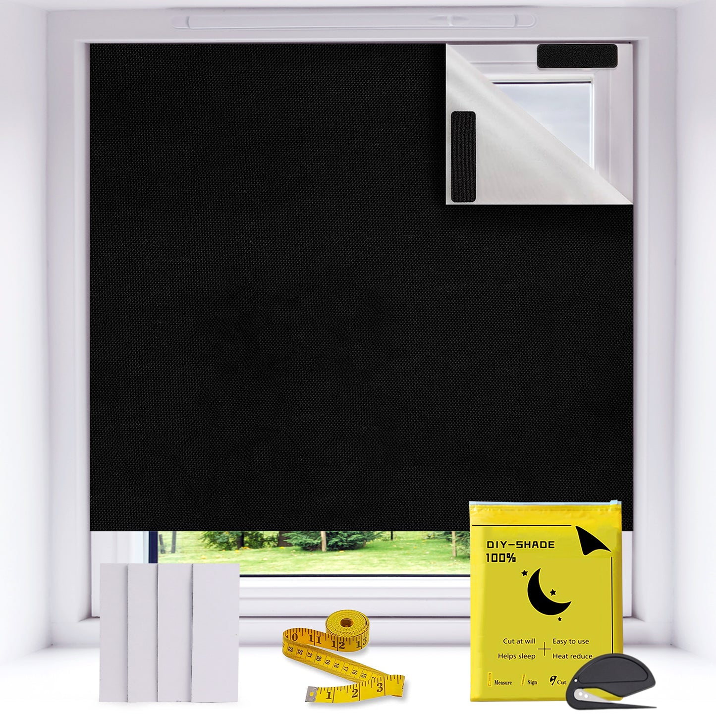 Large Size Portable Blackout Blind Curtains for Bedroom